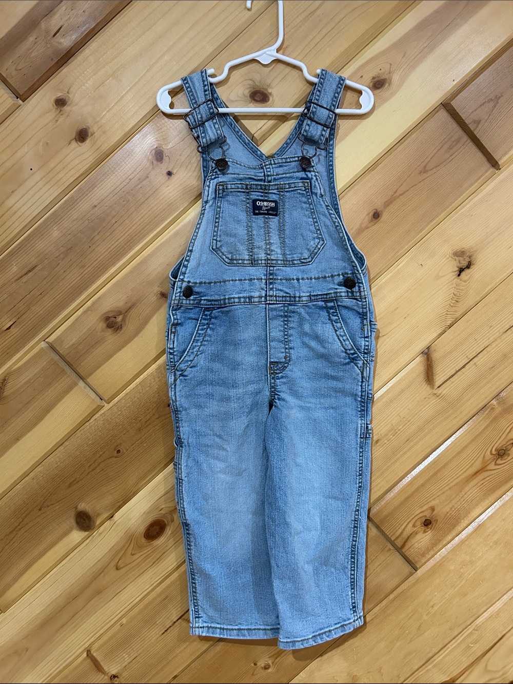 3T OshKosh B'gosh Light Blue Denim Overalls